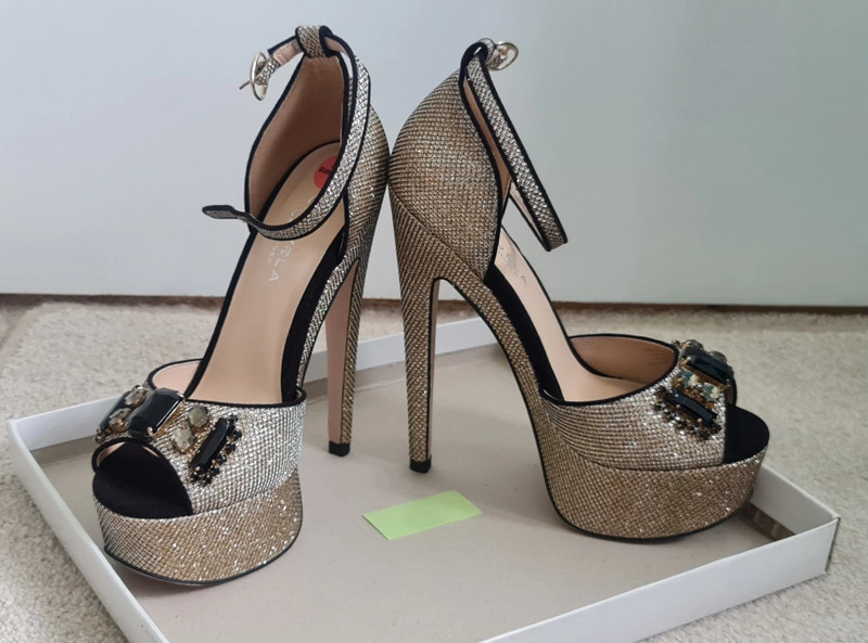 Carvela glitter shop heels