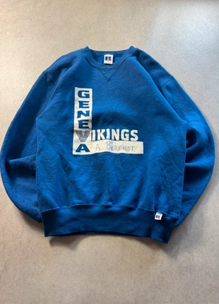Sweat Crewnek Russel Athletic USA vintage bleu – Taille S Oversize (Unisexe), marca: Russel Athletic, estado: Muito bom, tamanho: S, €27.00, €29.05 inclui Proteção do Comprador Pro