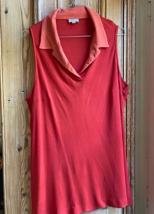 Blusa /Túnica em dois tons alaranjados, Cortefiel (48), marca: Cortefiel, estado: Bom, tamanho: 4XL / 48 / 20, €5.00, €5.95 inclui Proteção do Comprador