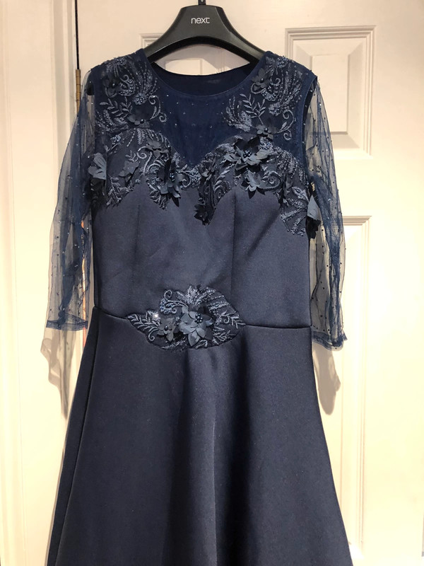 Midnight blue evening dress 3