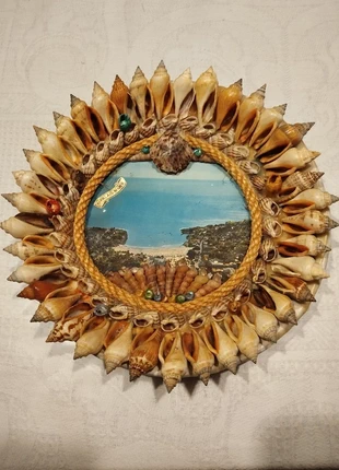 Assiette touristique recouverte de coquillages 80's, état: Bon état, 6,90 €, 7,95 € Protection acheteurs incluse