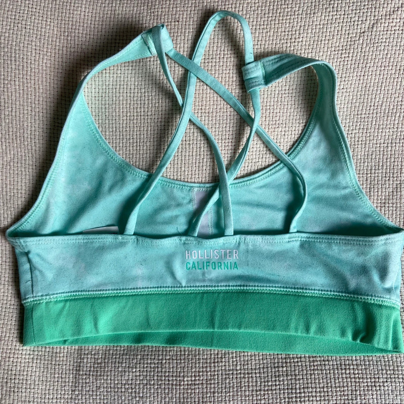 Hollister turquoise blue sports bra size small
