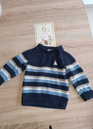 Joli pull marinière Gemo taille 6 mois 🌸, merk: Gémo, staat: Heel goed, maat: 6-9 maanden / 68 cm, € 4,00, € 4,90 inclusief Kopersbescherming