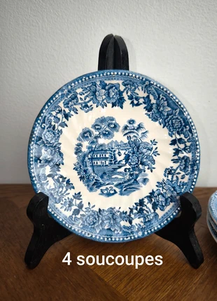 Lot de 4 soucoupes Staffordshire, marca: Staffordshire, estado: Bueno, 6,50 €, 7,53 € Protección al comprador incluida