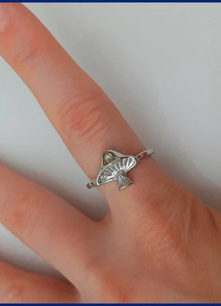Bague champignon tendance en acier inoxydable, marque: Tendance, état: Très bon état, taille: 19 mm, 1,00 €, 1,75 € Protection acheteurs (Pro) incluse