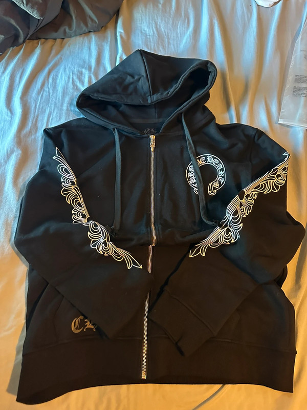 Chrome hearts Floral Horseshoe zip up 1