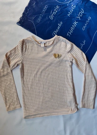 Maillot manche longue fille 8 ans Okaïdi crème et gris pailleté, marca: Okaïdi, estado: Bueno, tamaño: 8 años / 128 cm, 1,80 €, 2,59 € Protección al comprador Pro incluida