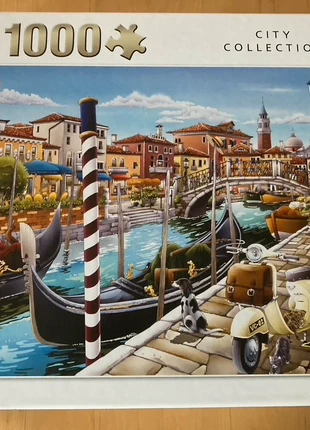 puzzel king 1000st venice casse-tete rompecabezas quebra-cabeça puzzle, merk: King, staat: Heel goed, € 4,00, € 4,90 inclusief Kopersbescherming