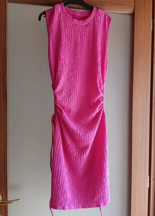 vestito con arricciature laterali e regolabili, estado: Muito bom, tamanho: M / 38 / 10, €2.00, €2.80 inclui Proteção do Comprador