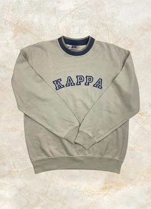 Felpa Kappa beige girocollo con dettagli neri taglia M, marca: Kappa, estado: Muito bom, tamanho: M, €12.00, €13.30 inclui Proteção do Comprador