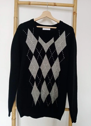 Pull homme, en laine mérinos noir et gris taille L, marke: bzr, zustand: Sehr gut, größe: L, 26,00 €, 28,00 € inklusive Vinted-Käuferschutz