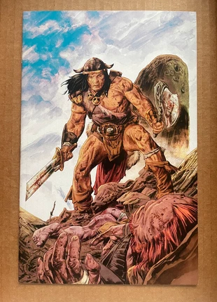 Conan The Barbarian #3 Comic 3rd Print Braithwaite virgin variant Titan NM 2023 🔥, staat: Heel goed, € 10,00, € 11,20 inclusief Kopersbescherming