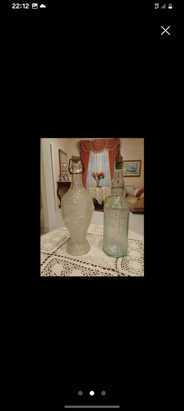Bottiglie antiche Siciliani in vetro 2