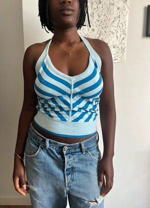 Top dos nu à rayures, brand: Vintage, condition: Very good, size: S / 36 / 8, €13.00, €14.35 includes Buyer Protection