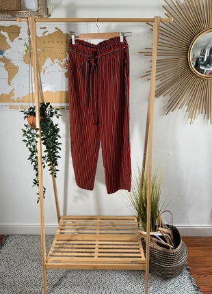 Pantalon fluide Zara rouille à rayures noire Taille S, brand: Zara, condizioni: Ottime, taglia: S / IT 40 / EU 36, €6.00, €7.00 include la Protezione acquisti Pro