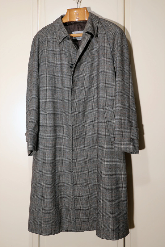 Cappotto Aquascutum per Davide Cenci in lana impermeabile tg XL