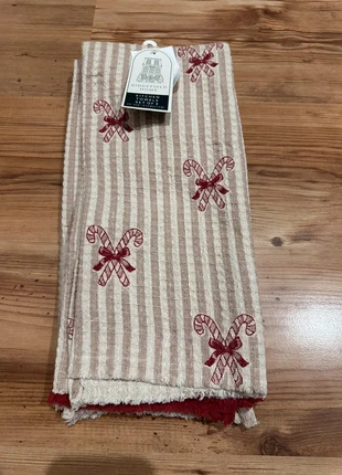 3 musselin Handtücher Küchentücher Weihnachten Noel Christmas Dekoration TKMaxx Schleife, merk: Ridgefield Home, staat: Nieuw met prijskaartje, € 20,00, € 21,70 inclusief Kopersbescherming
