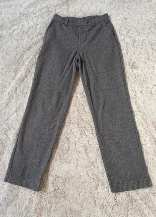 Pantalon tailleur droit laine pied poule gris taille haute Mango 36, brand: Mango, condition: Very good, size: S / 36 / 8, €10.00, €11.20 includes Buyer Protection