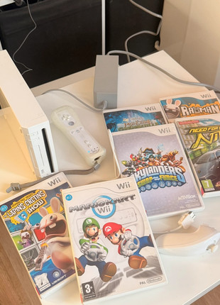 🎮 Nintendo Wii complète + 7 jeux dont Mario Kart & Sonic – Testée et fonctionnelle, marque: Nintendo, état: Très bon état, 90,00 €, 95,20 € Protection acheteurs incluse