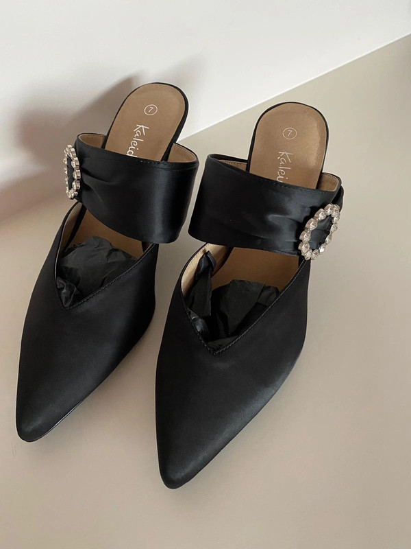 Black 2024 dressy mules