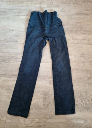Pantalon grossesse noir velour, merk: Calin Kalin, staat: Goed, maat: L / 40 / 12, € 5,00, € 5,95 inclusief Kopersbescherming