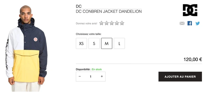 Coupe-vent Imperméable Water proof Hoodie Windbreaker DC Shoes Mens Medium - photo numéro 13