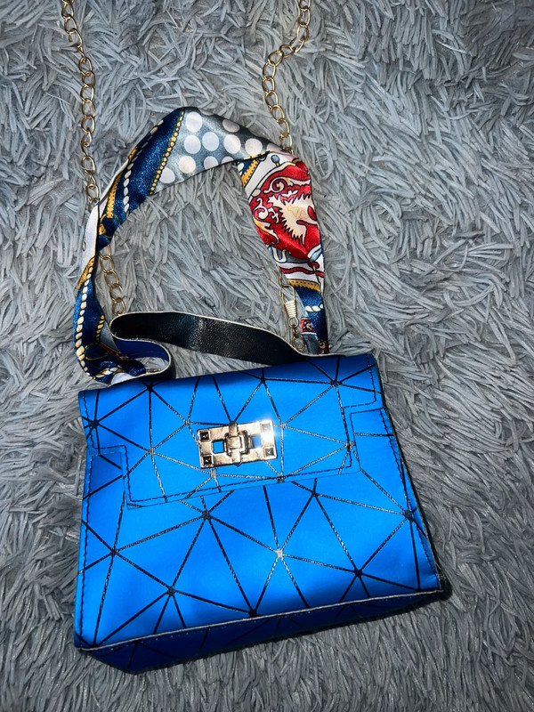 Royal blue mini purse 1