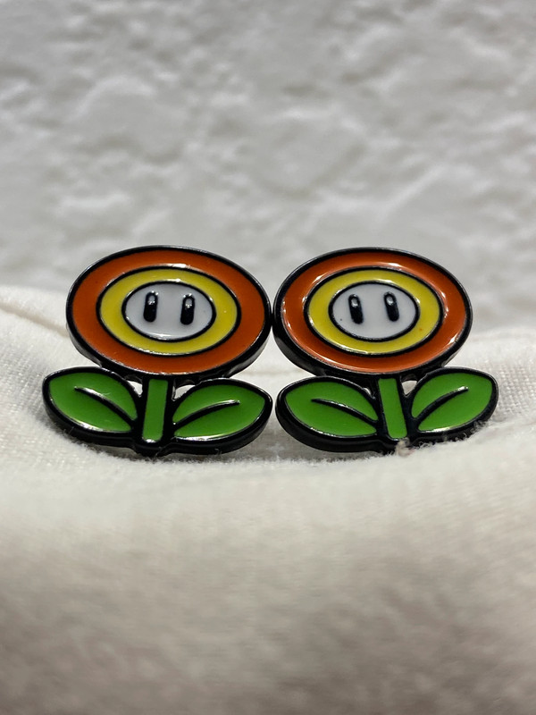 Nintendo Super Mario Bros. Flower Power Earrings 1