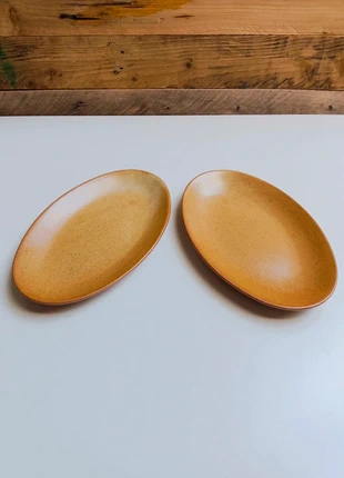 Lot de deux petits plats ovales grès Village France, marke: Gres village, zustand: Sehr gut, 15,00 €, 16,45 € beinhaltet Vinted-Käuferschutz Pro