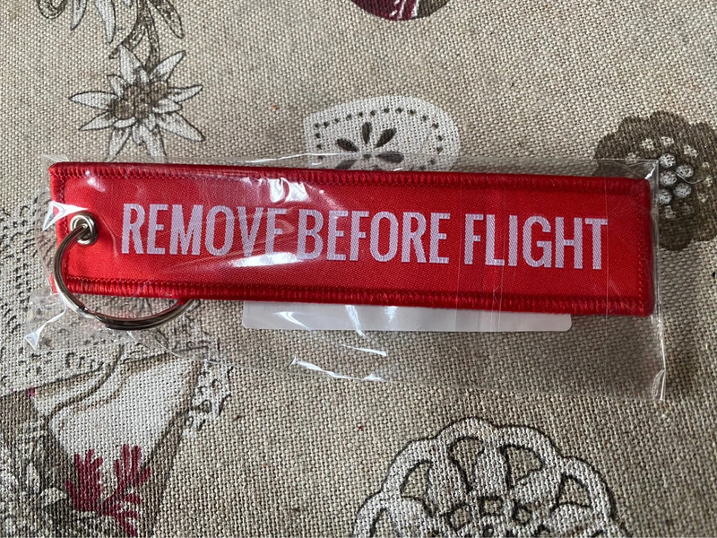 Portachiavi Remove Before Flight