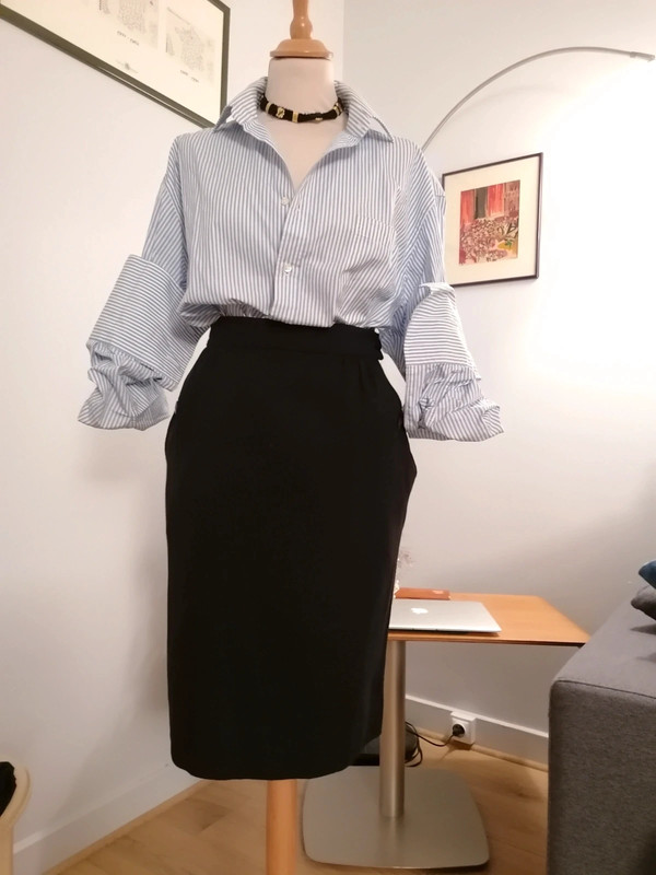 Jupe crayon en shop laine