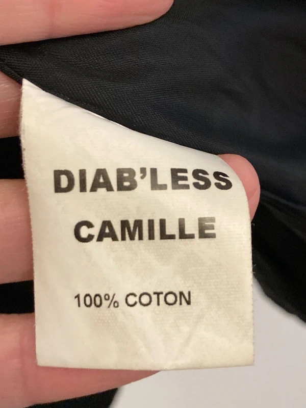Belle veste en velours noire taille 38 Diabless - photo numéro 9