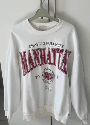 Sweat blanc PullandBear, brand: Pull & Bear, condition: Good, size: S / 36 / 8, €6.00, €7.00 includes Buyer Protection