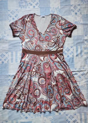 Vestito casuale con stampa etnico tunica fantasia/Boho dress L, marque: Indigena, état: Très bon état, taille: L / 40 / 12, 7,00 €, 8,05 € Protection acheteurs incluse