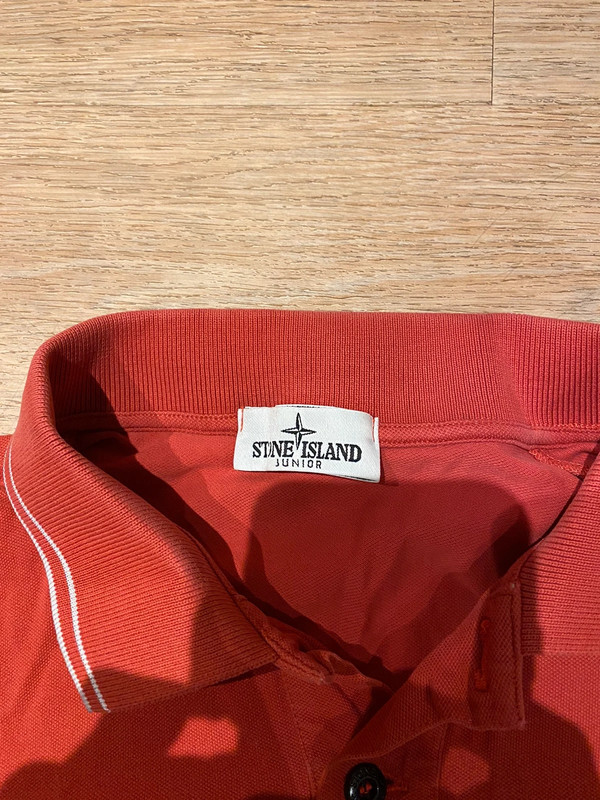 Rode polo van stone island maat maat 170 2