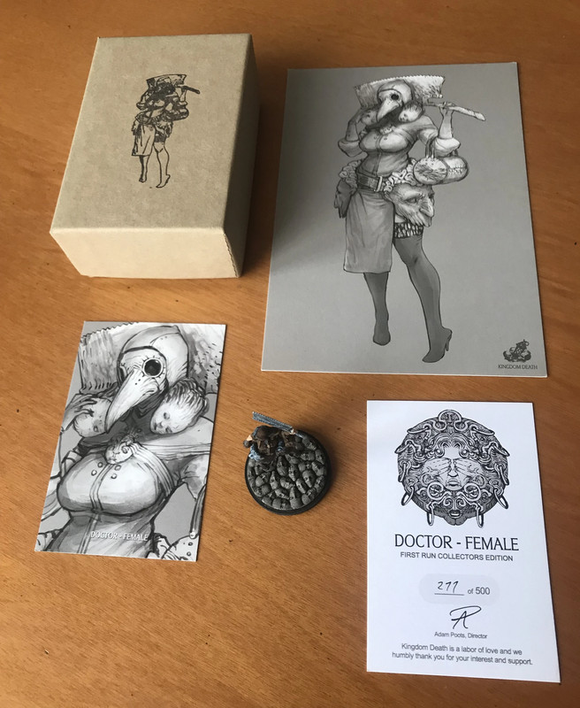 Kingdom Death: Monster Doctor Female - First Run Collector's Edition - Painted miniature - Complete 1