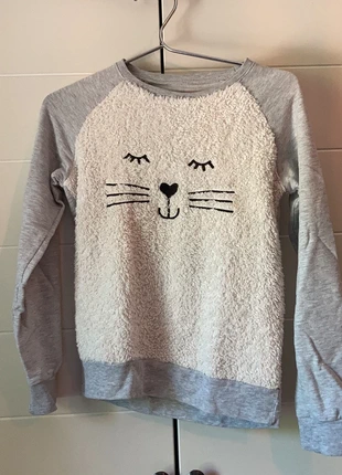 Grey pyjama sweater, marca: Hema, estado: Bueno, tamaño: 11 años / 146 cm, 1,00 €, 1,75 € Protección al comprador incluida