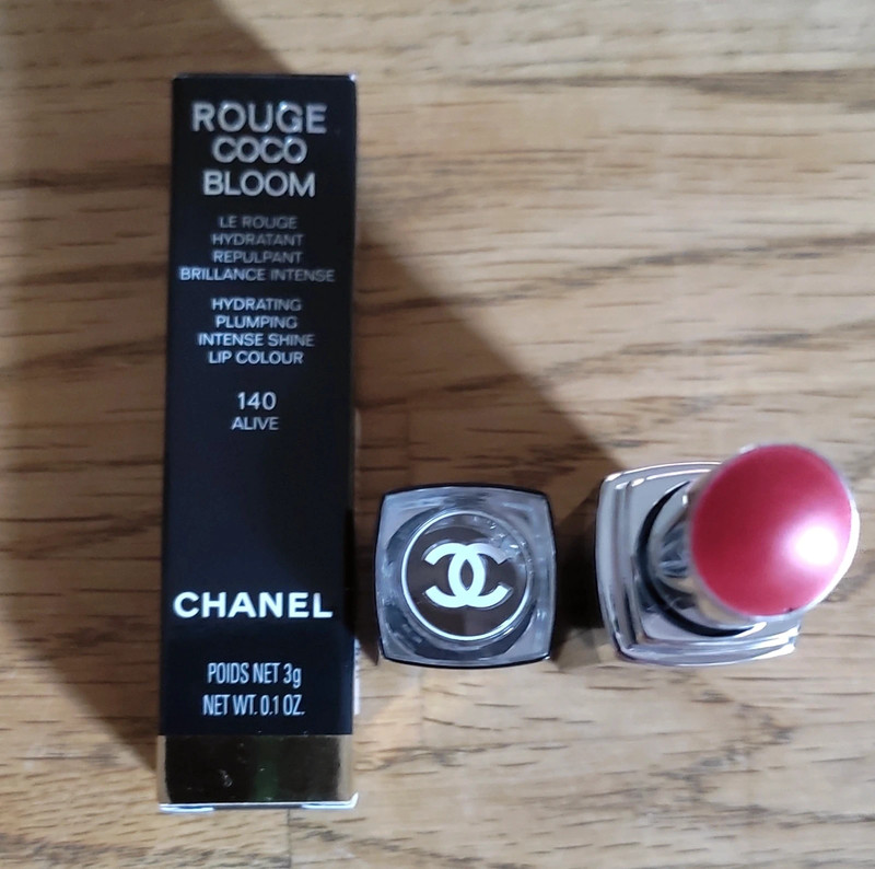 Chanel Rouge Coco Bloom Hydrating Plumping Intense Shine 140 Alive 0.1 Ounce