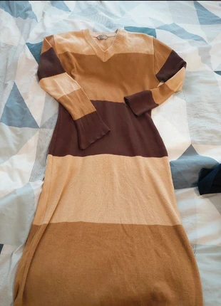 Vestito in vera lana lungo a righe in maglia – caldo e comodo, marque: kiasso, état: Très bon état, taille: L / 40 / 12, 19,00 €, 20,65 € Protection acheteurs incluse