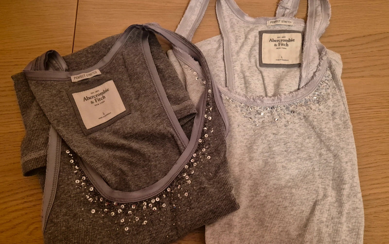 2 tops Abercrombie&Fitch met pailletten 2