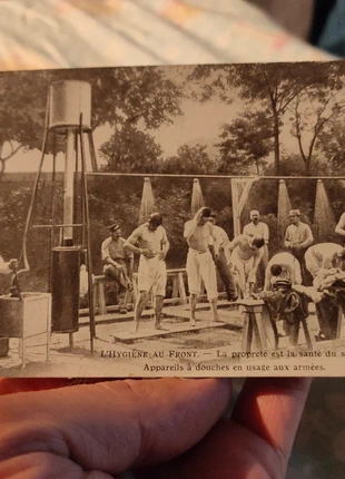 Carte postale douches soldats 1910, état: Satisfaisant, 10,00 €, 11,20 € Protection acheteurs incluse