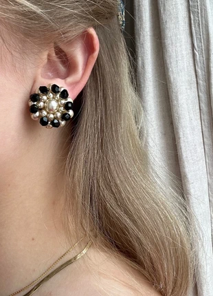 Boucles d'oreilles vintage à clips en perle, brand: Vintage, condition: Very good, €12.00, €13.30 includes Buyer Protection