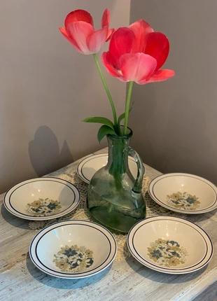 Set de 5 assiettes calotte au décor floral, zustand: Sehr gut, 13,50 €, 14,88 € beinhaltet Vinted-Käuferschutz Pro