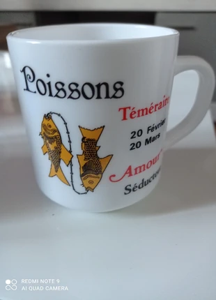 Mug arcopal poisson, brand: Arcopal, condition: Very good, €3.00, €3.85 includes Buyer Protection