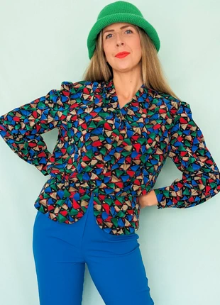 Vintage Colourful Blouse, brand: Vintage, condition: Very good, size: XL / 14, £9.00, £10.15 includes Buyer Protection