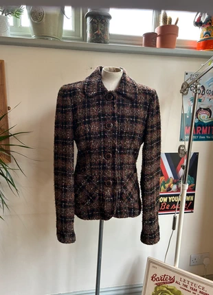 Vintage 90s tweed jacket, brand: GELCO, condition: Very good, size: S / UK 8-10, £12.00, £13.30 includes Buyer Protection