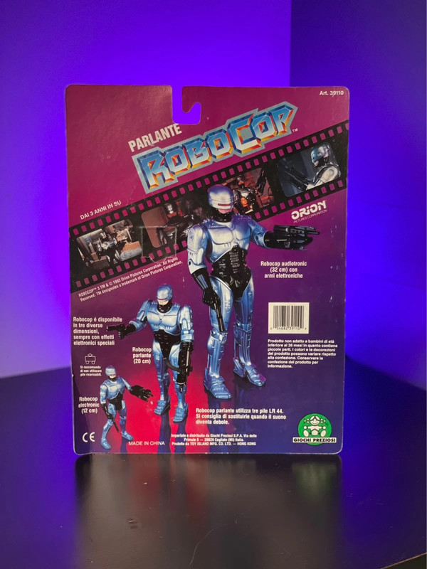 Robocop parlante giochi preziosi giocattolo vintage film movied