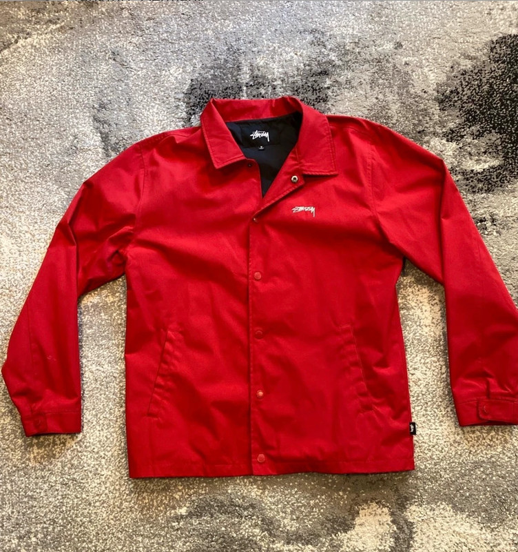 Stussy jacket red discount