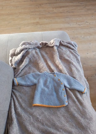 Gilet bleu et orange Cadet Rousselle, brand: Cadet Rousselle, condition: Very good, size: Up to 1 month / 50 cm, €2.50, €3.33 includes Buyer Protection