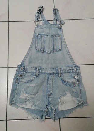 🌼 Salopette Short En Jean Vintage Bleu Taille S SS2407027, état: Très bon état, taille: S / 36 / 8, 15,00 €, 16,45 € Protection acheteurs (Pro) incluse